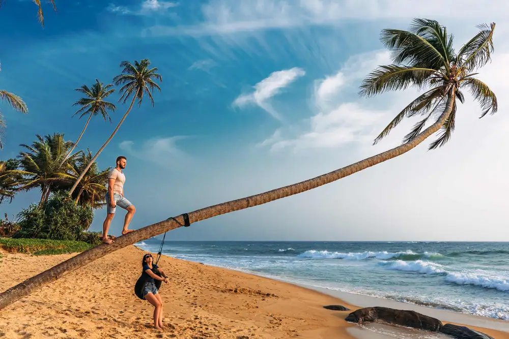 Couple travelling