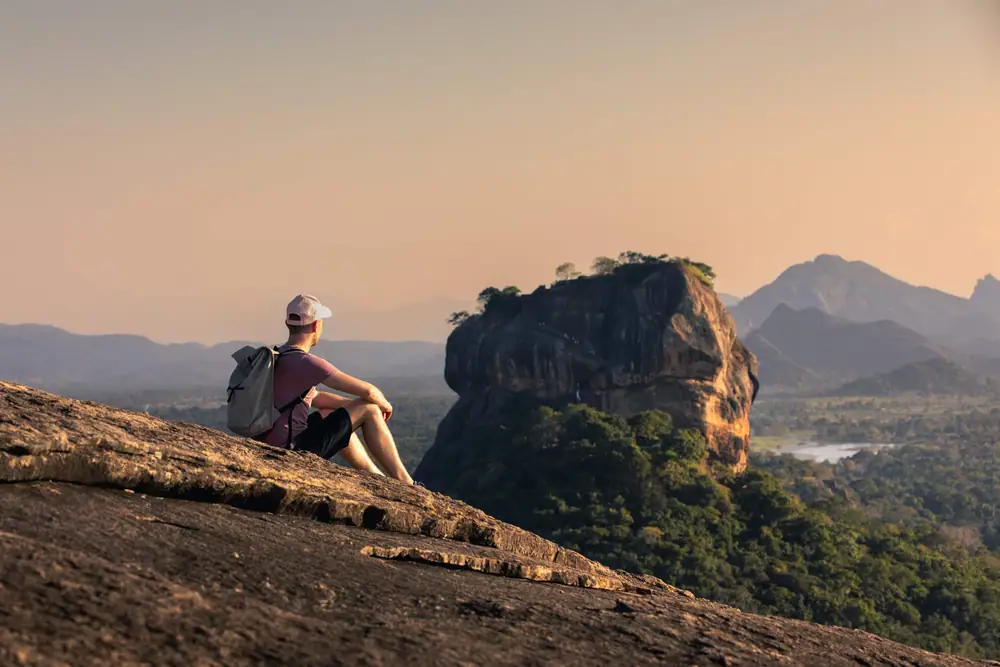 Traveller at Sigiriya